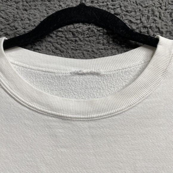 Vintage 90s Nike Puff Paint Graphic Swoosh Pullover Sweatshirt Crewneck Size XL - Picture 4 of 16